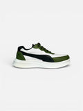 Turbo Edged Olive Green Premium Sneakers