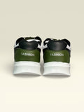 Turbo Edged Olive Green Premium Sneakers