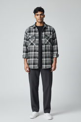Midnight Checks Premium Overshirt