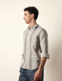 BEAR HOUSE Grey Riviera Stripe Shirt