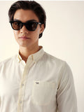 BEAR HOUSE Soft Vanilla Button-Down Shirt
