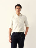 BEAR HOUSE Soft Vanilla Button-Down Shirt