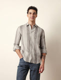 BEAR HOUSE Grey Riviera Stripe Shirt