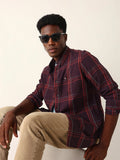 BEAR HOUSE Merlot Plaid Classic Shirt