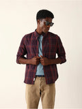 BEAR HOUSE Merlot Plaid Classic Shirt