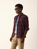 BEAR HOUSE Merlot Plaid Classic Shirt