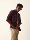 BEAR HOUSE Merlot Plaid Classic Shirt