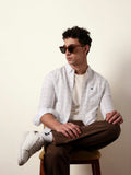 BEAR HOUSE Canvas Grid Shirt