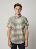 CITRUS Warm Taupe Madras Shirt