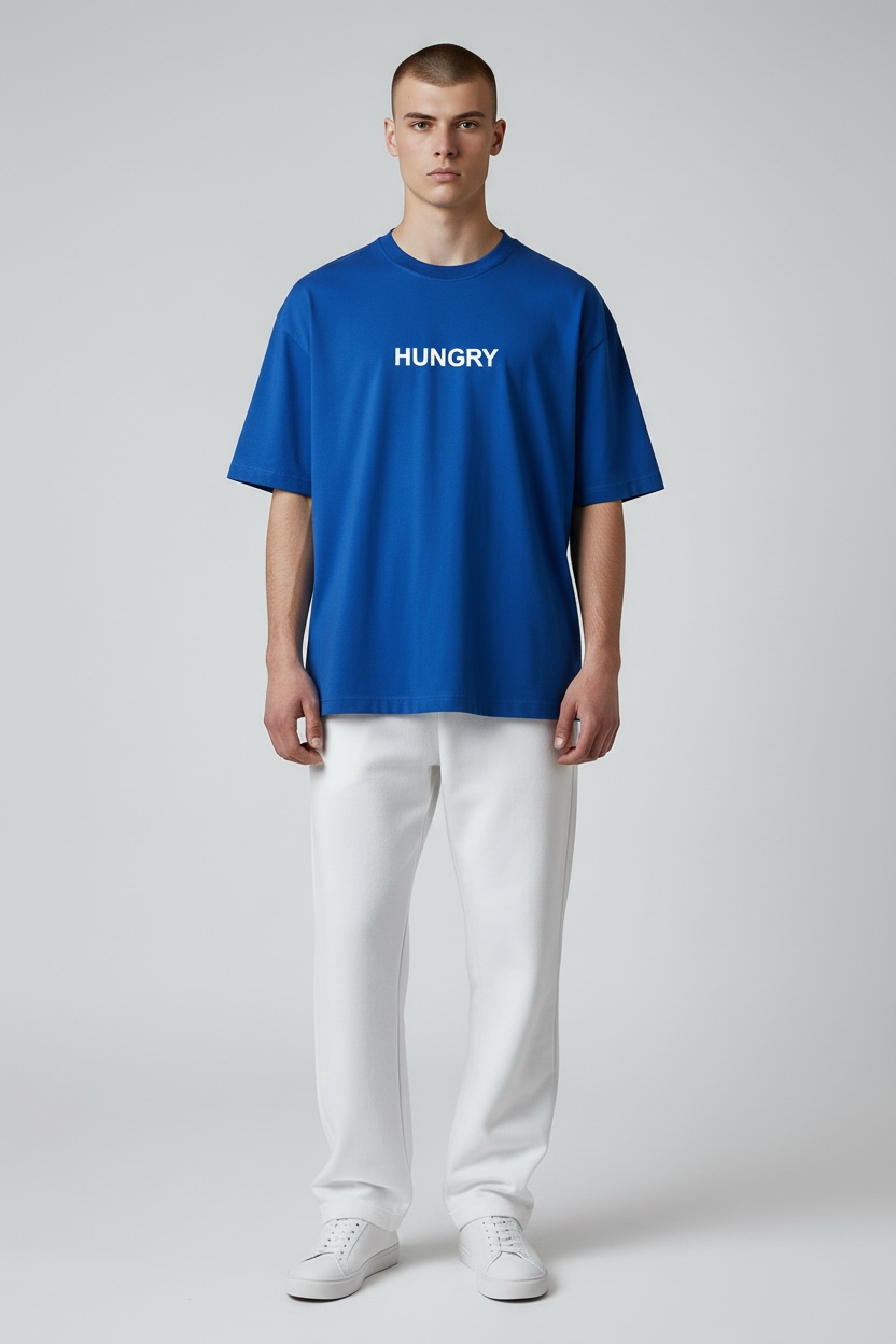 Blue Ambition Oversized Premium T Shirt