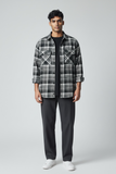 Midnight Checks Premium Overshirt