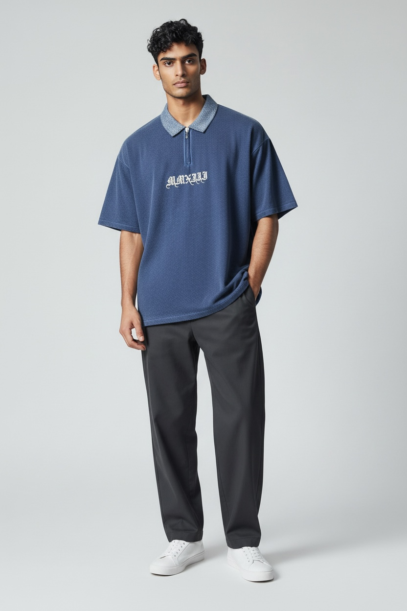 Blue Forge Zipped Premium T Shirt