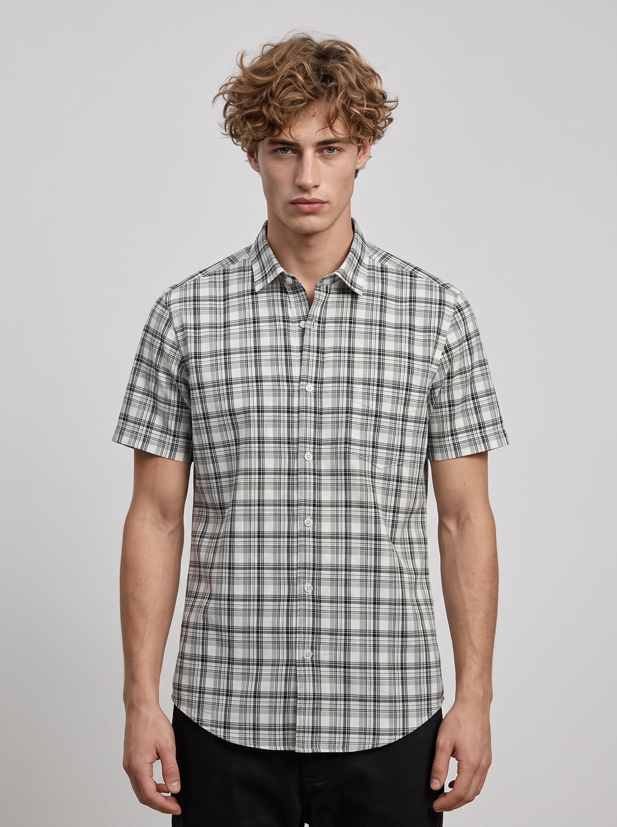 CITRUS Graphite Madras Shirt