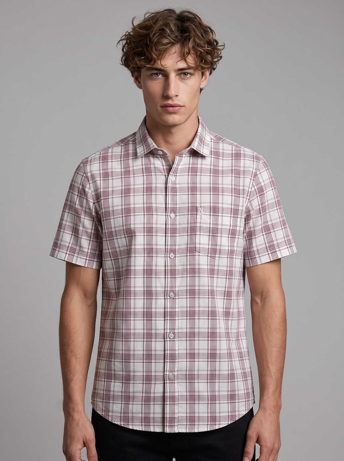 CITRUS Vintage Rose Madras Shirt