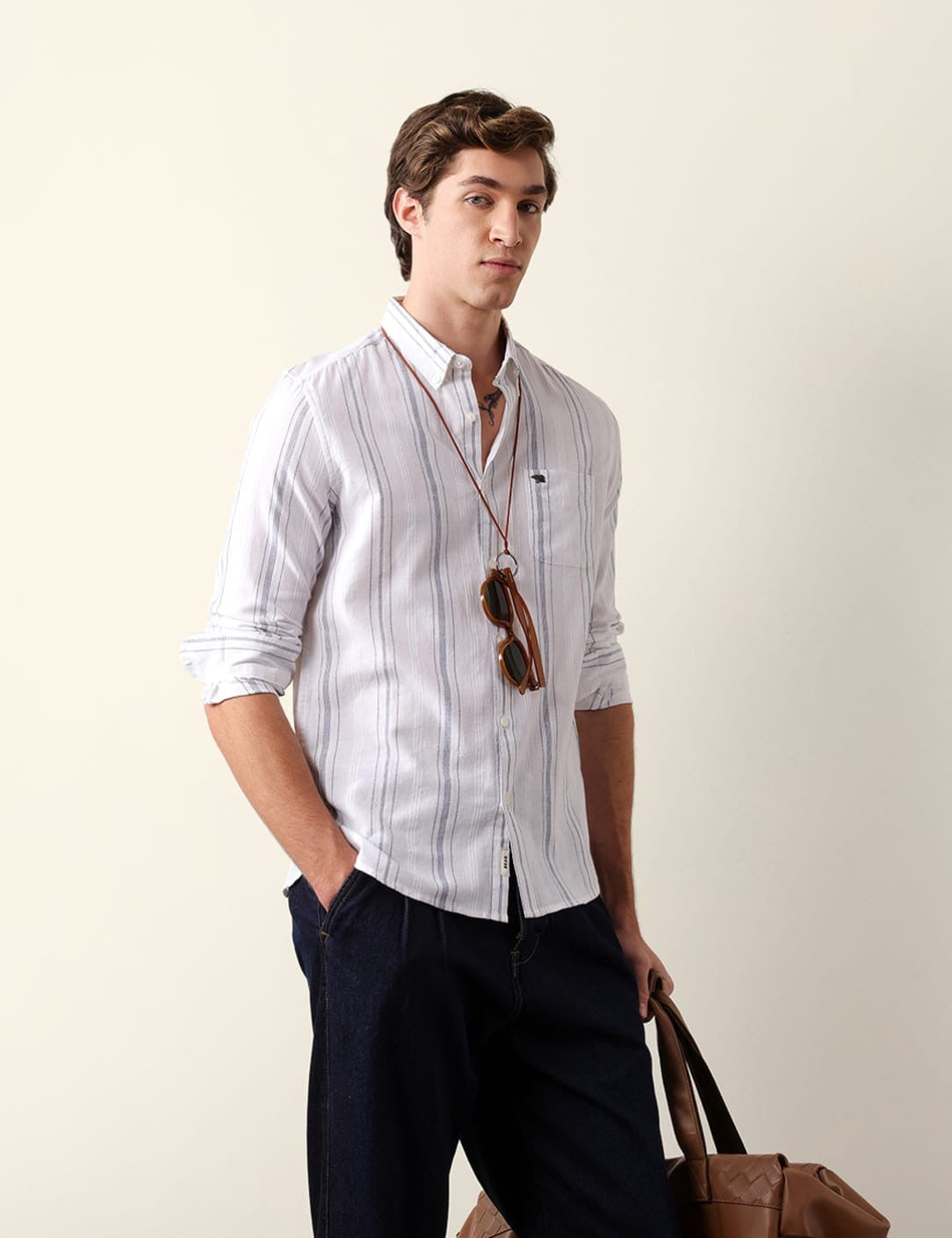 BEAR HOUSE The Amalfi Shirt ZIRAK-WH