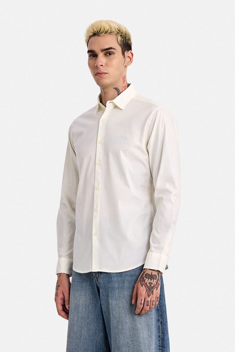 SNITCH Dune Tone Fitted Shirt